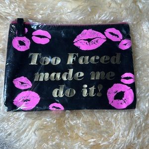 NWOT Too Faced Cosmetic Bag